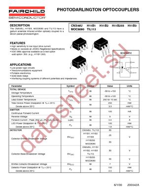 TIL113300W datasheet  